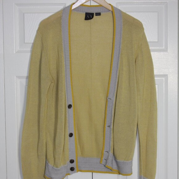 Armani Exchange cotton/linen cardigan medium - Picture 1 of 10